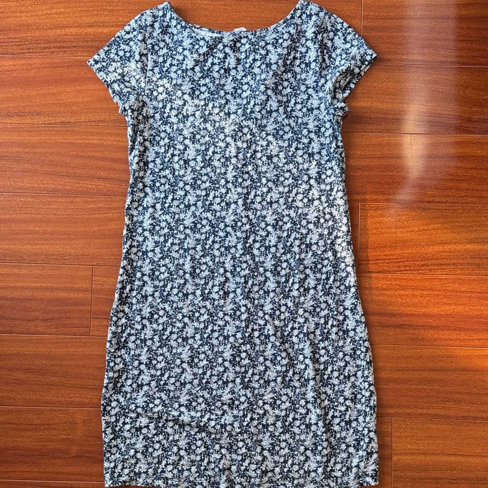 GAP Navy and White Patterned Mini Dress